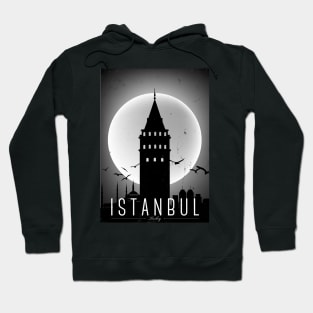 Istanbul black and white poster Hoodie